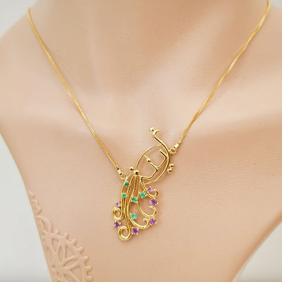 A Brother’s Love in Gold Necklaces: Custom Animal-Inspired Necklaces for His Sisters.